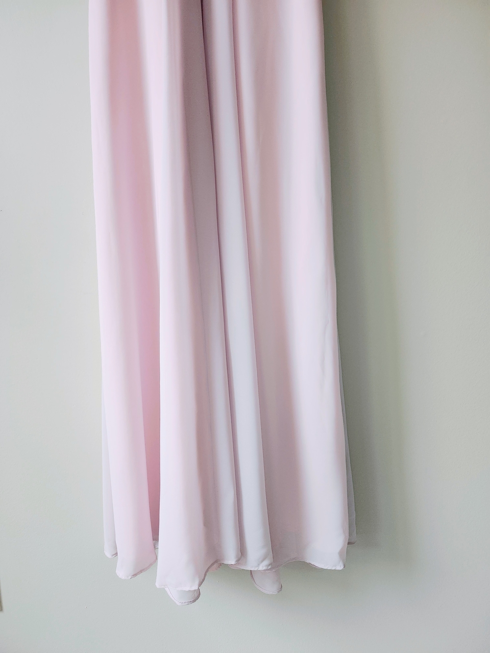 Light Pink Halter Floor Length Formal Dress - Picture 6 of 13